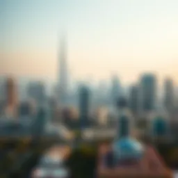 Panoramic view of Barsha Heights skyline