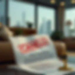 A legal document symbolizing visa cancellation