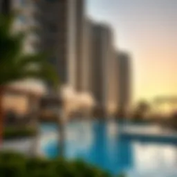 Modern architectural design of Damac Executive Heights