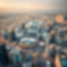 Aerial view of Dubai CommerCity showcasing its advanced infrastructure