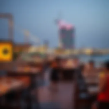 Culinary Delights by the Shore Diverse dining options along the beach at La Mer