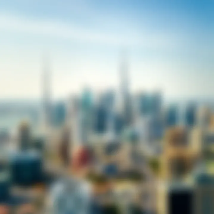 Scenic view of International City skyline