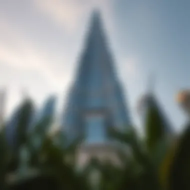 Ground View of Burj Khalifa Stunning view of the Burj Khalifa from the ground