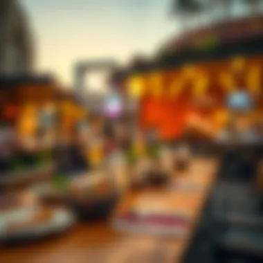 Diverse Dining Options at Roof City Walk Dining experience at Roof City Walk featuring diverse culinary options