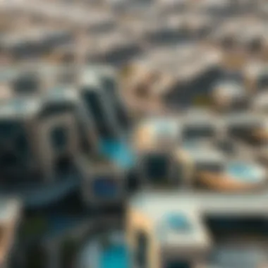 Aerial View of Surrounding Urban Developments Aerial view of urban developments surrounding Roof City Walk