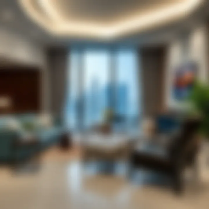 Luxurious living space in Studio Bur Dubai