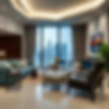 Luxurious Interiors of Studio Bur Dubai Luxurious living space in Studio Bur Dubai