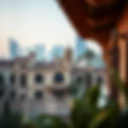 Traditional Dubai skyline showcasing heritage architecture