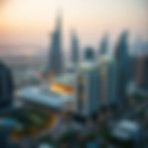 A skyline view of Dubai showcasing architectural innovation