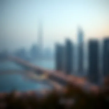 Overview of Dubai skyline featuring Wasl Properties developments