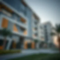 Modern architectural design of a Wasl Properties building